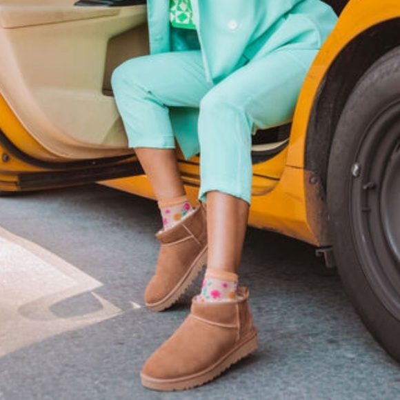 UGG ULTRA MINI CLASSIC BOOTS CHESTNUT NIB READY TO SHIP - Picture 9 of 11